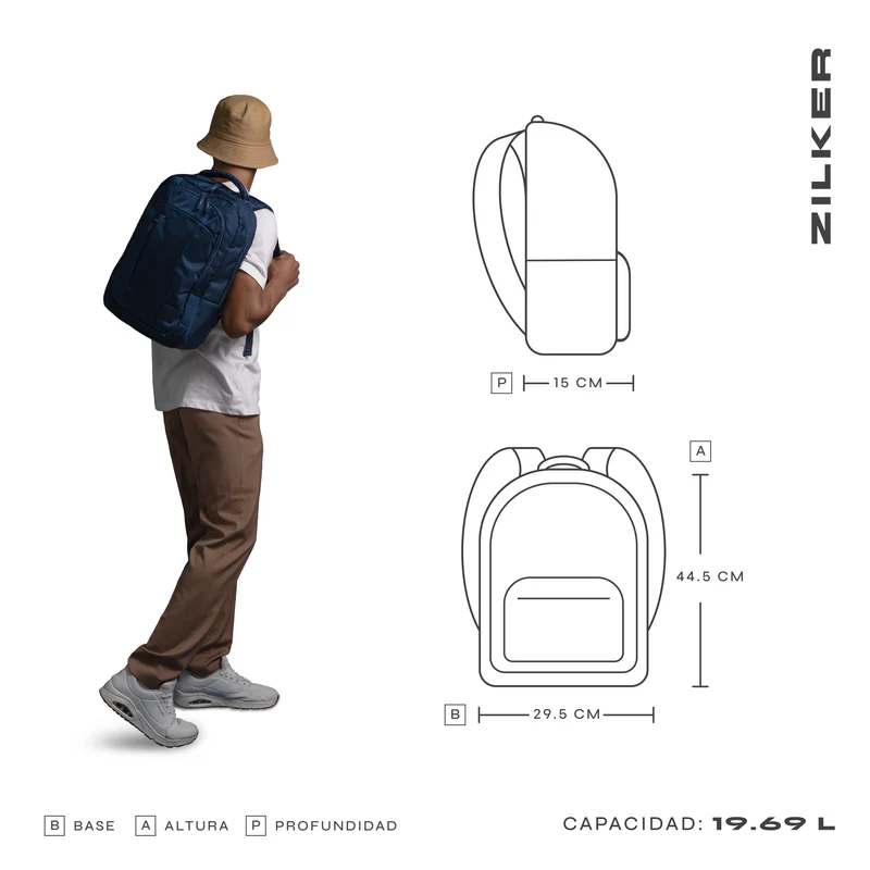 Combo: Mochila Zilker Vino 15.6” + Audífonos Lisbon Coral